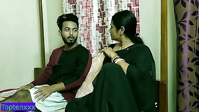 Indian teen boy amazing sex with hot stepmother&excl;&excl; Indian pure taboo sex with clear audio