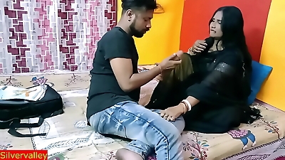 Indian hot NRI bhabhi fucking with dildo and my penis&excl; Hindi sex with clear audio