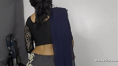Horny Indian girl pees for her brother in law roleplay in Hindi